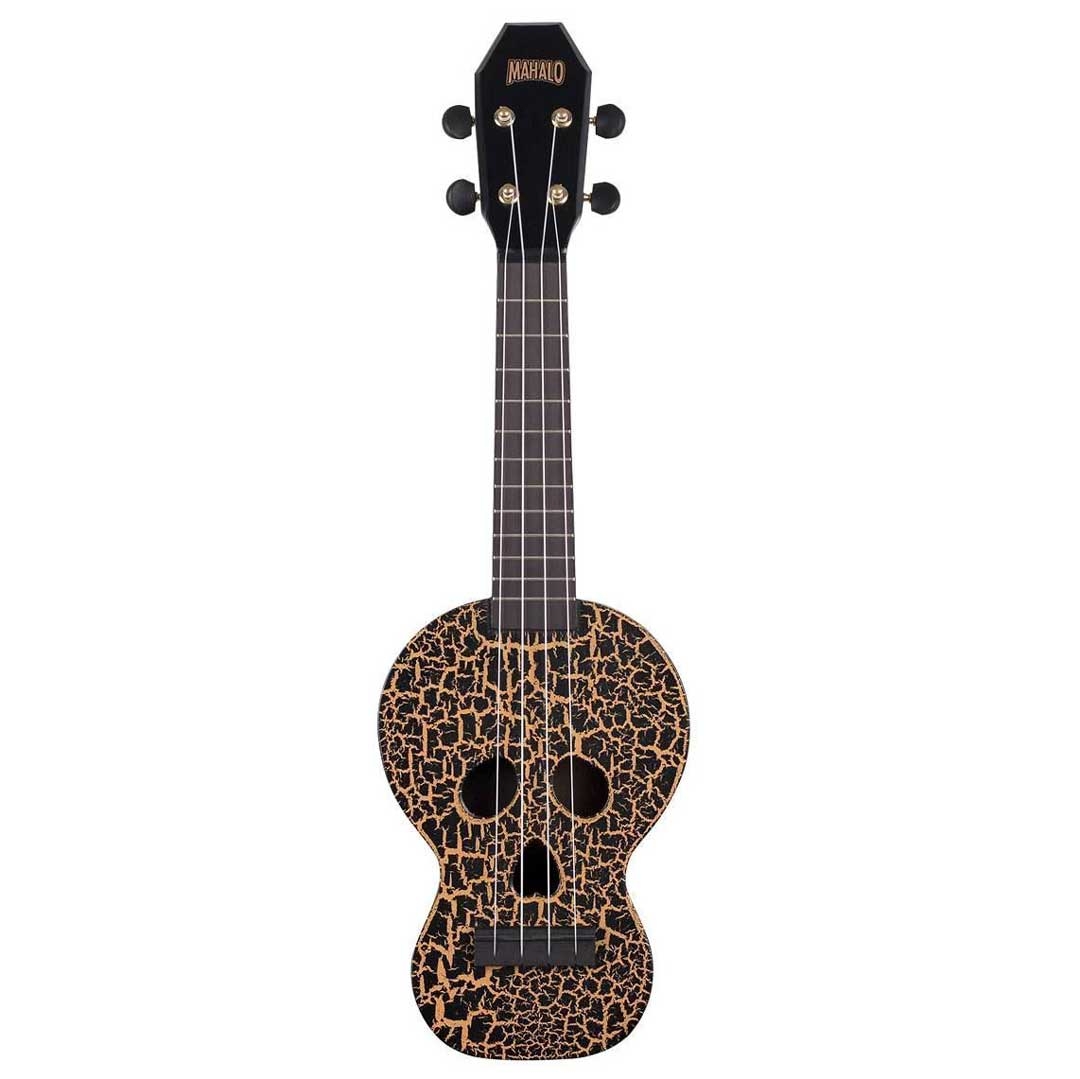 Mahalo Creative Series Soprano Skull (Black) Acoustic Ukulele