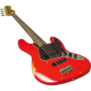 Fender Road Worn 60s Jazz Bass Fiesta Red Electric Bass Guitar