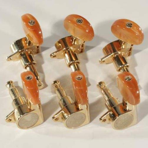Takamine Acoustic Machine Head Gold With Amber Button Spare Part
