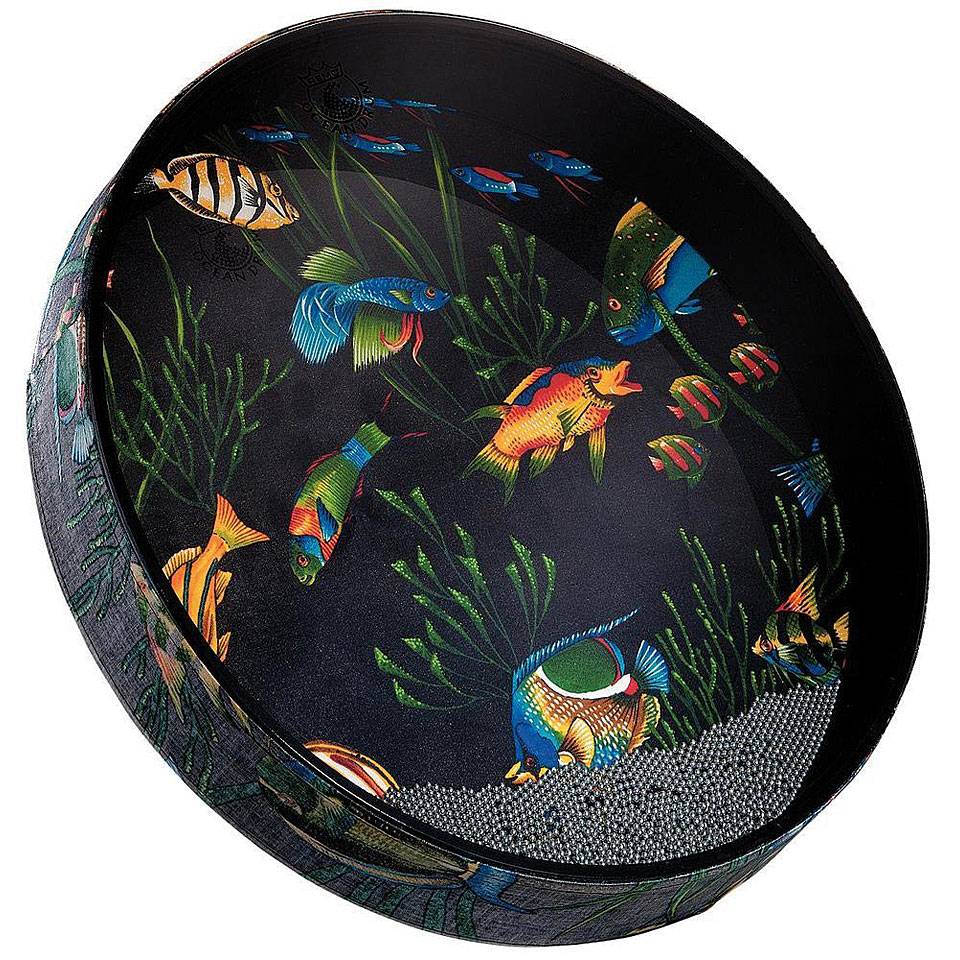 REMO ET-0222-10 22" x 2.5" Fish Pattern Ocean Drum