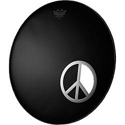 REMO 6" Chrome Peace Sign Graphic Dynamos