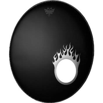 REMO 5" Chrome Flame Graphic Dynamos
