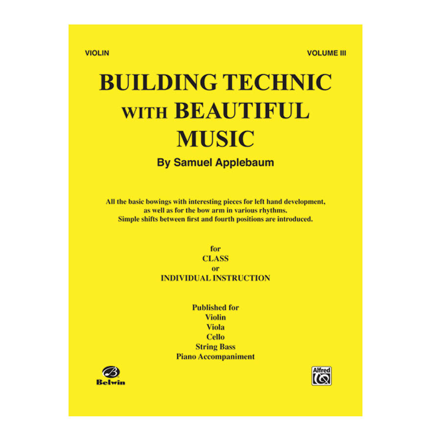 Applebaum - Building Technic With Beautiful Music, Volume 3