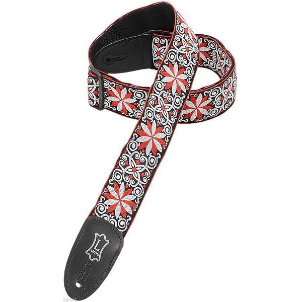 LEVY'S M8HT Red & White Floral Motif 2"