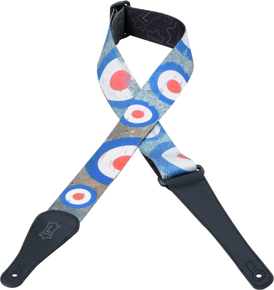 LEVY'S MPD2-005 Polyester Sublimation Print 2" Guitar Strap