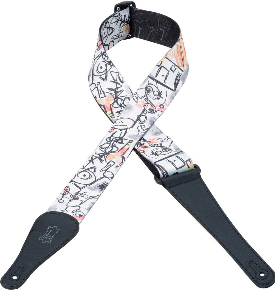 LEVY'S MPD2-006 Polyester Sublimation Print 2" Guitar Strap
