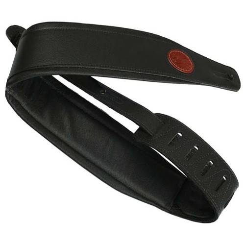 LEVY'S MSS2 Signature Leather Black 3" Guitar Strap