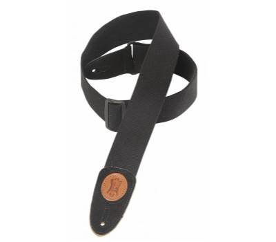 LEVY'S MSS8 Soft Hand Black 2" Guitar Strap