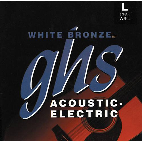 GHS WB-L White Bronze Light 012-054 Acoustic Guitar 6-String Set