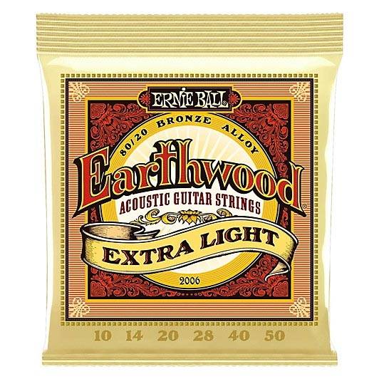 Ernie Ball 2006 Earthwood 80/20 Bronze Extra Light 010-050