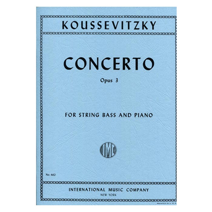 Koussevitsky - Concerto Op. 3