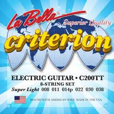 La Bella Criterion 008-038 Electric Guitar 6-String Set