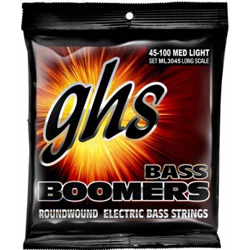 GHS ML3045 Bass Boomers 045-100 Electric Bass Guitar 4-String Set
