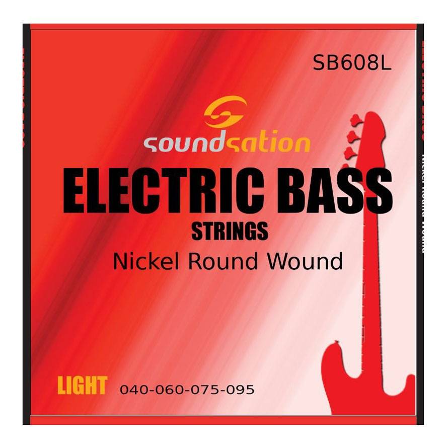 SOUNDSATION SB608L Nickel Round Wound Light 040-095 Electric Bass Guitar 4-String Set
