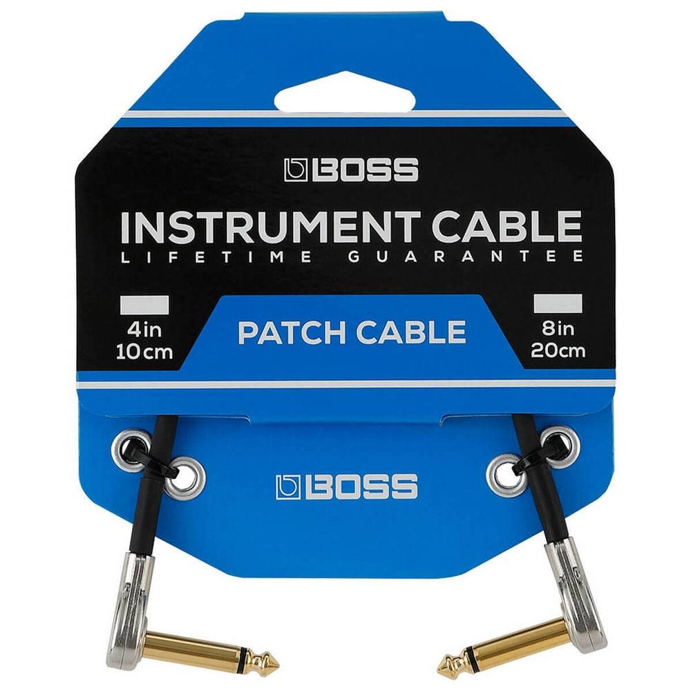 BOSS BPC-4-3 Jack Male Angled - Jack Male Angled (3-Pack) 0.10m Signal Cable