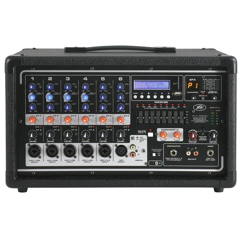 PEAVEY PVi 6500 Bluetooth - 400 Watt RMS Powered Audio Mixer