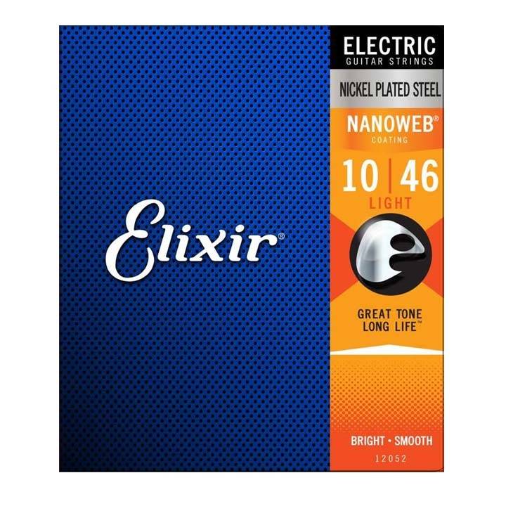 Elixir 12052 NanoWeb Electric 010-046 Electric Guitar 6-String Set