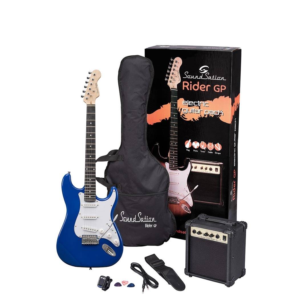 SOUNDSATION Rider GP Tropical Blue Electric Guitar Set