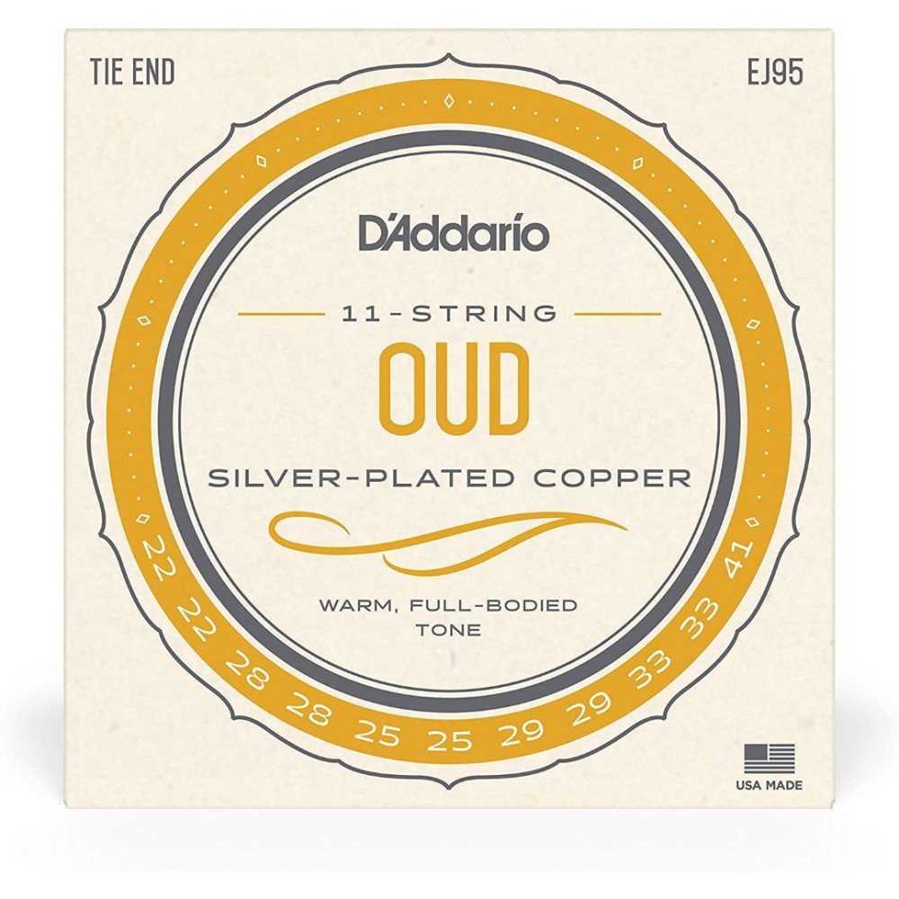 D'Addario J95 Silver Plated Wound on Nylon