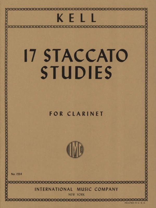 Kell - 17 Staccato Studies for Clarinet