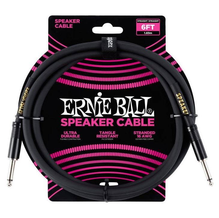 Ernie Ball 6072 Mono Jack - Mono Jack 1.80m Speaker Cable