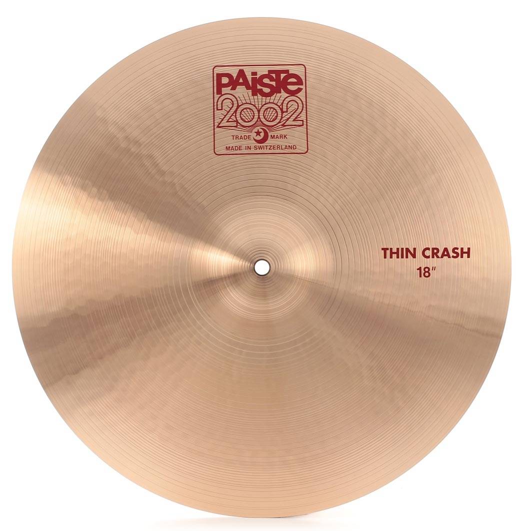PAISTE 2002 18'' Thin Crash Cymbal