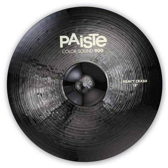 PAISTE 900 Color Sound 18'' Black Heavy Crash Cymbal