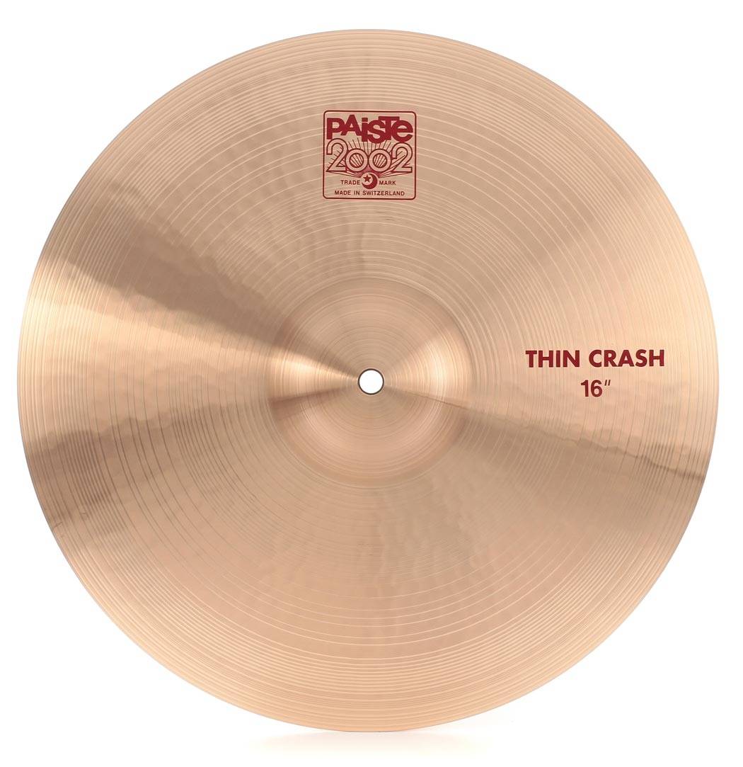 PAISTE 2002 16'' Thin Crash Cymbal