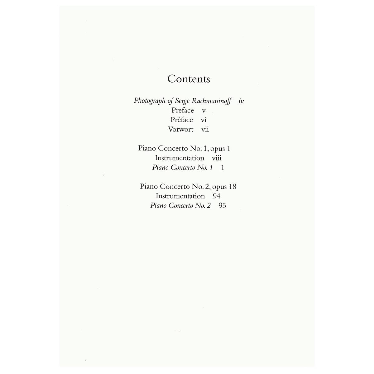 Rachmaninoff - Piano Concertos 1 & 2 [Full Score]