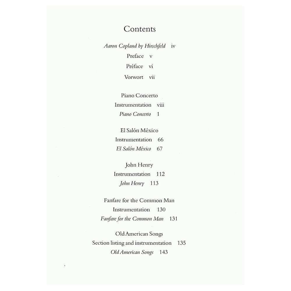 Copland - Orchestral Anthology 1 [Full Score]