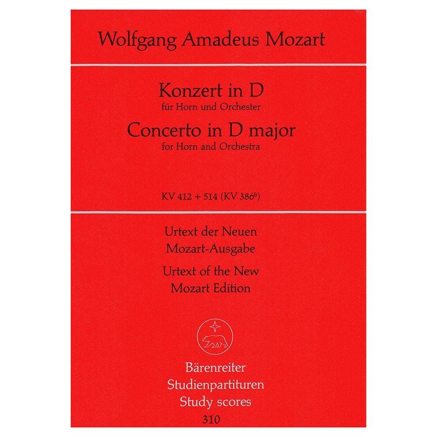 Mozart - Concerto in D Major Horn KV412 & 514 [Pocket Score]