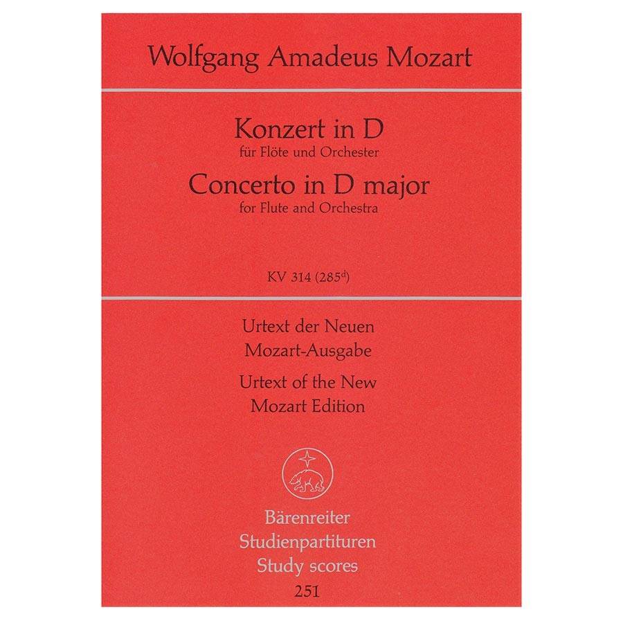 Mozart - Concerto in D Major Flute KV 314 [Pocket Score]