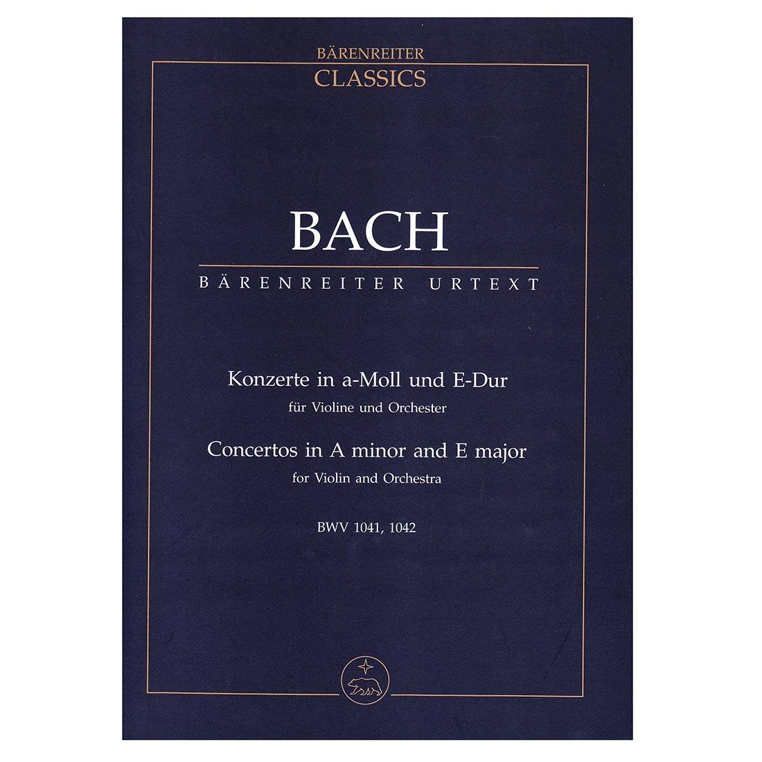 Bach - Concertos in A minor and E major BKV1041 1042 [Pocket Score]