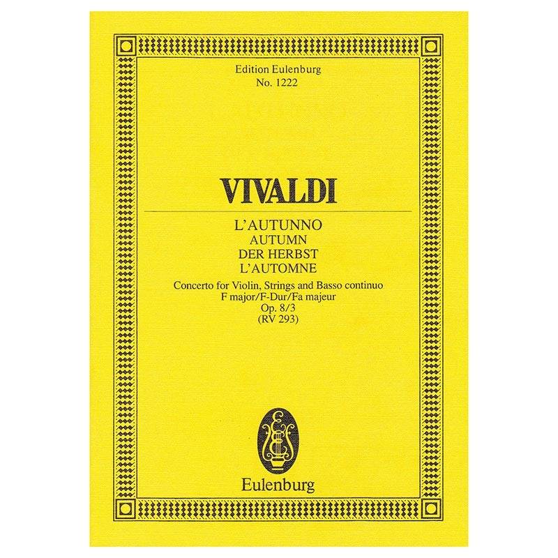 Vivaldi - Autumn in F Major Op.8/3 [Pocket Score]
