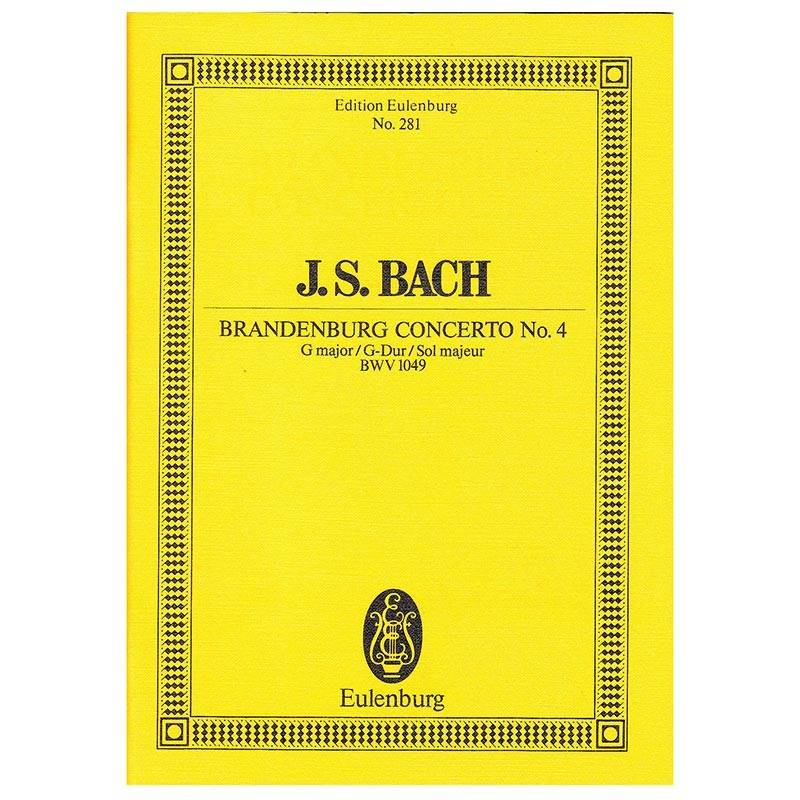 Bach - Brandenburg Concerto in G Major Nr.4 BWV1049 [Pocket Score]