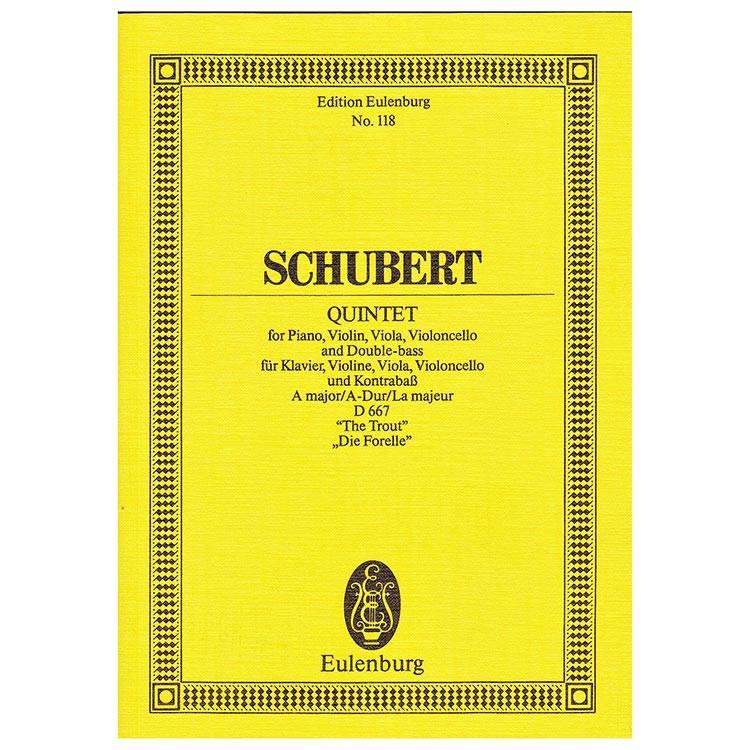 Schubert - Quintet in A Major ''The Trout'' [Pocket Score]