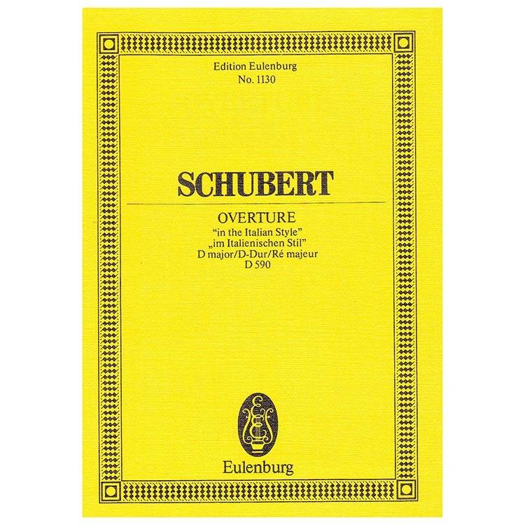 Schubert - Overture ''in the Italian Style'' D591 [Pocket Score]
