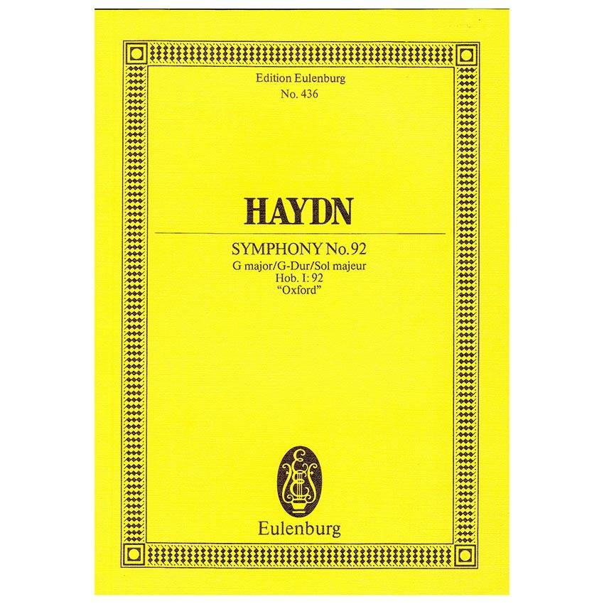 Haydn - Symphony Nr.92 in G Major ''Oxford'' [Pocket Score]