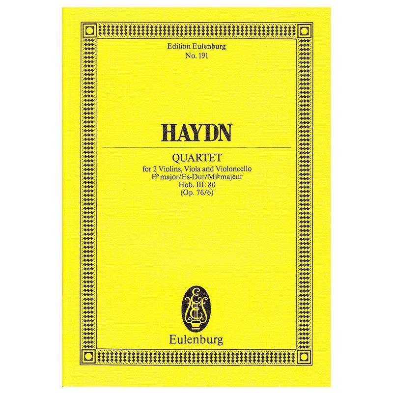 Haydn - Quartet in Eb Major Op.76/6 [Pocket Score]