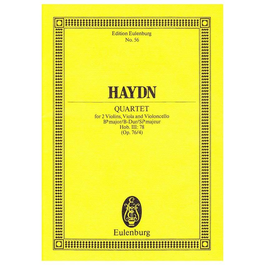 Haydn - Quartet in Bb Major Op.76/4 [Pocket Score]