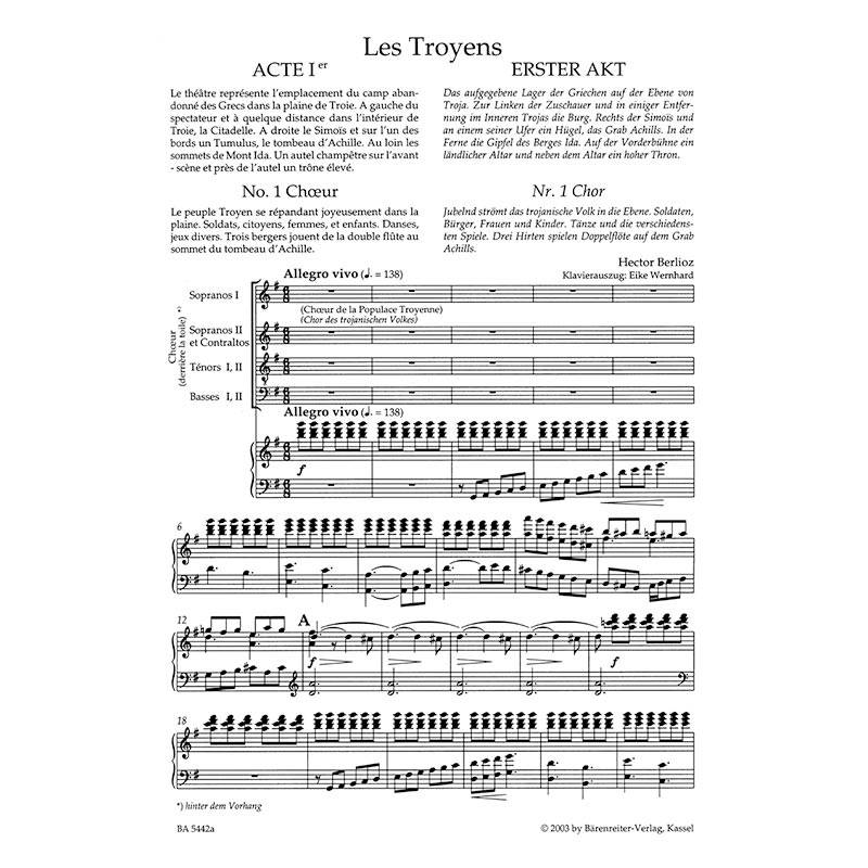 Berlioz - Die Trojaner [Vocal Score]