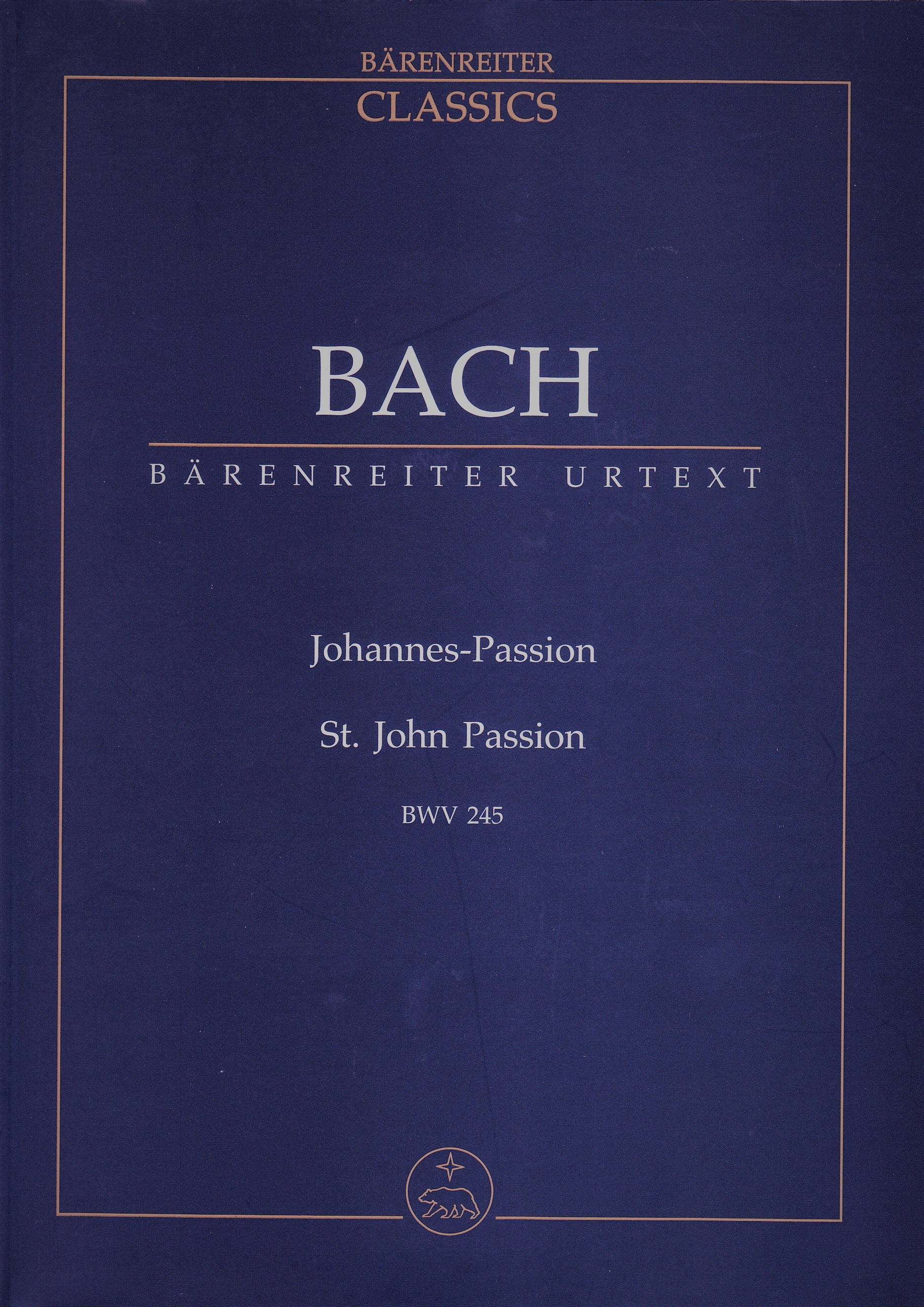 Bach - St. John Passion BWV 245 [Pocket Score]