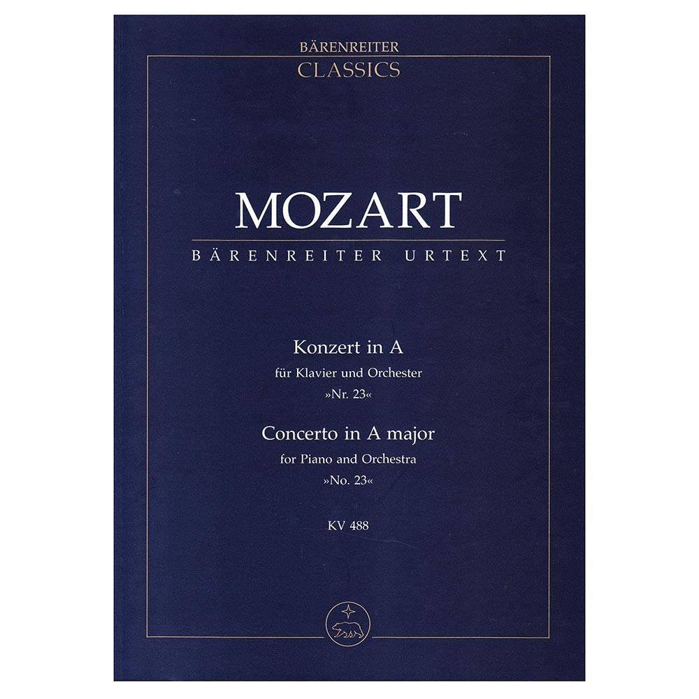 Barenreiter Mozart - Piano Concerto Nr.23 in A Major KV488 [Pocket Score] Book for Orchestral Music