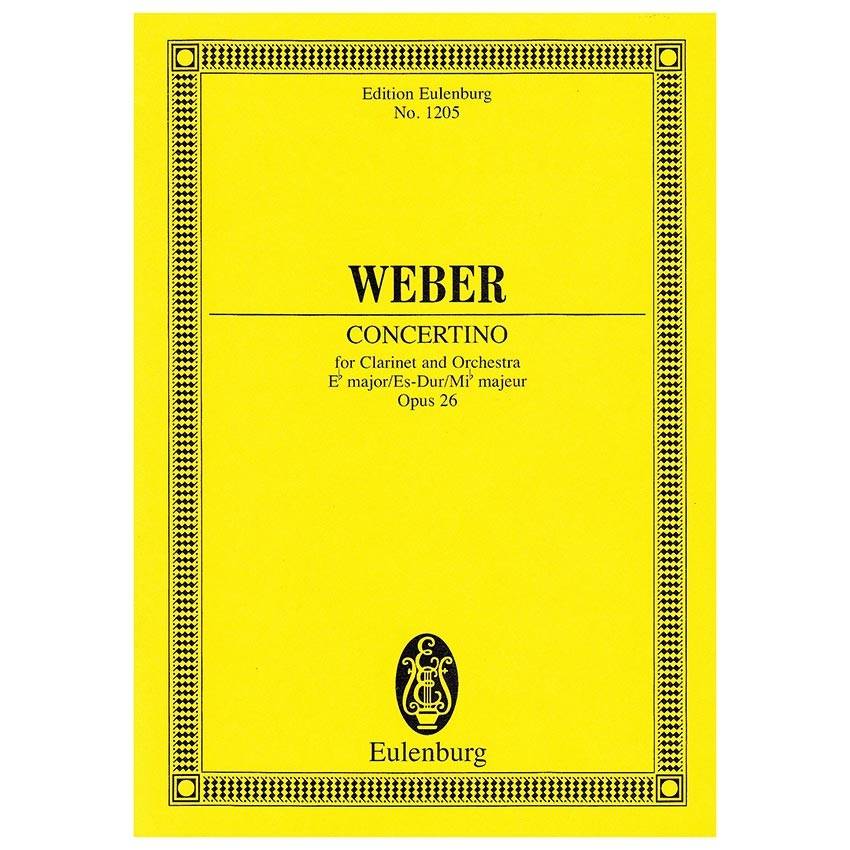 Weber - Concertino in Eb Major Op.26 [Pocket Score]