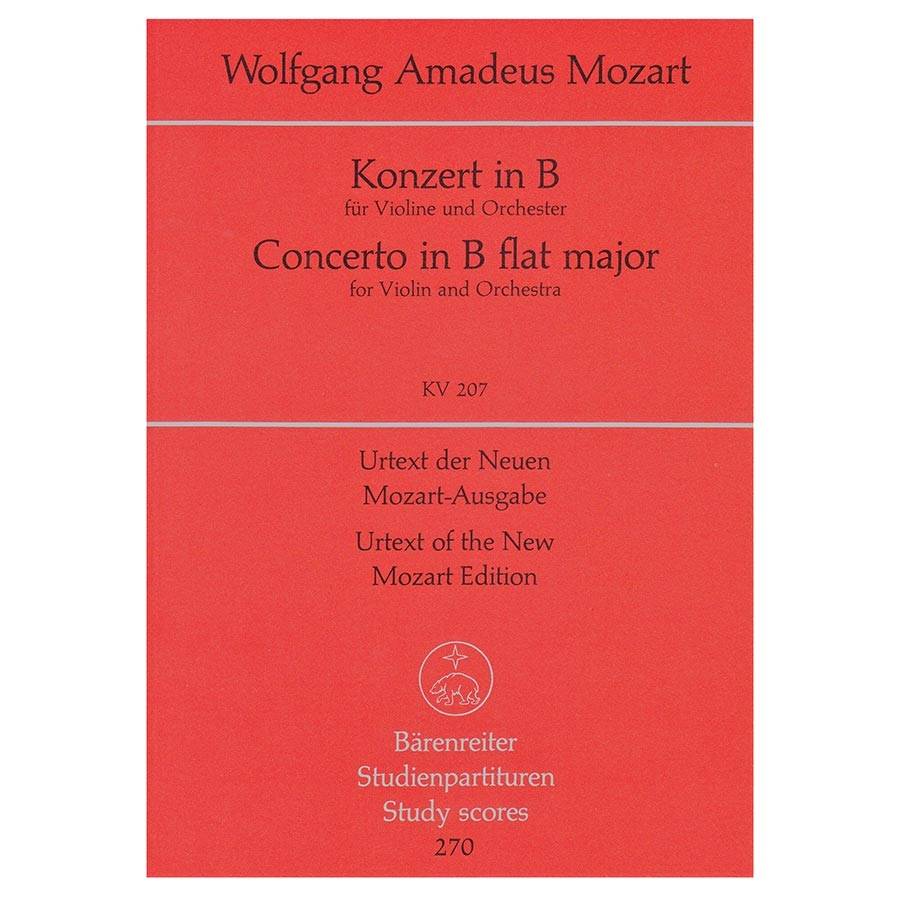 Mozart - Concerto for Violin and Orchestra N.1 in Bb Major KV207 [Pocket Score]