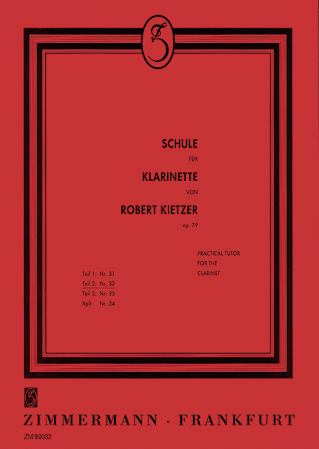 Kietzer - Schule Fur Klarinette Op.79, Band 2
