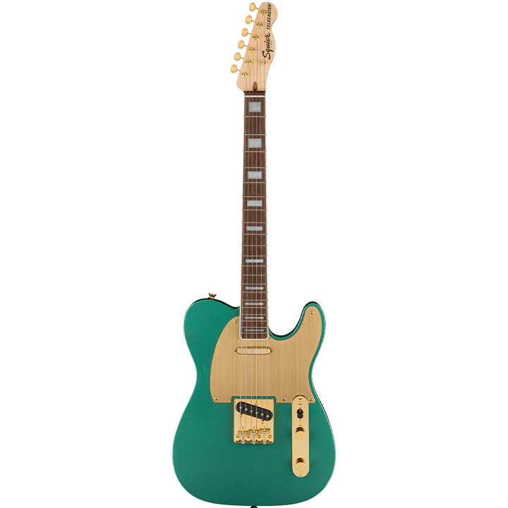 Fender Tele Squier 40th Annniversary Gold Edition Sherwood Green