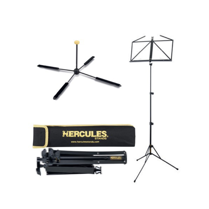 Hercules DS-460BP Flute TravLite, set with Music-Stand and bag