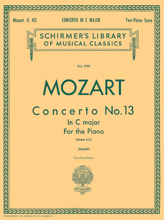 Mozart - Concerto No. 13 in C, K. 415