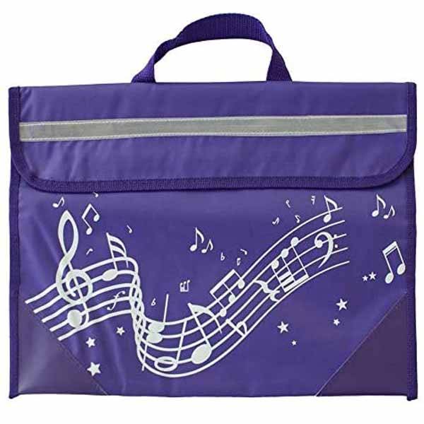 MusicWear MusicWear Wavy Stave Purple Bag